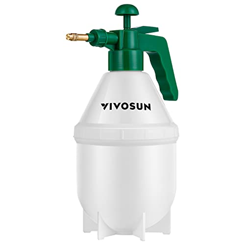 VIVOSUN Pulvérisateur à pompe de jardin portatif de 0.2 gallon, bouteille de pulvérisation d'eau à pression pour pelouse et jardin de 27 oz avec buse en laiton réglable, pour plantes et autres solutions de nettoyage (0.8 L vert)