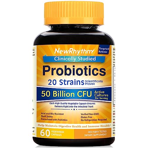 NouveauRhythm Probiotics 50 Billion CFU 20...