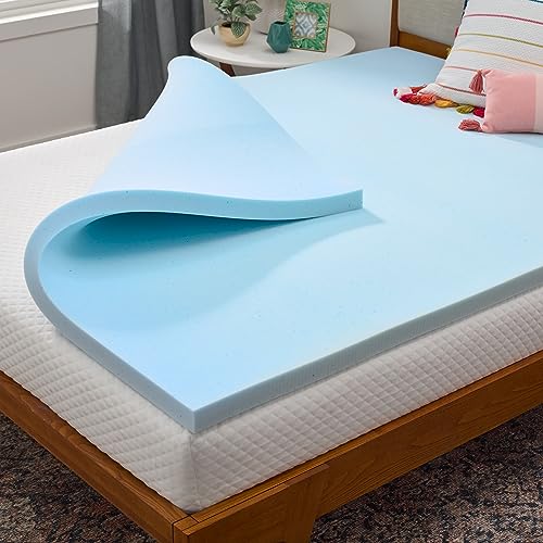 Matelas Linenspa en mousse à mémoire de forme infusée de gel de 2 pouces...