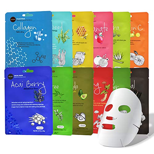 Celavi Essence Facial Sheet Mascarilla Variedad Set...