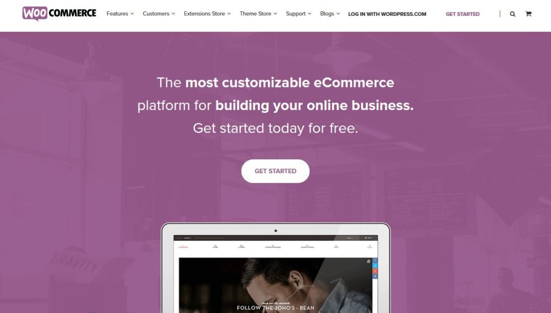 WooCommerce homepage