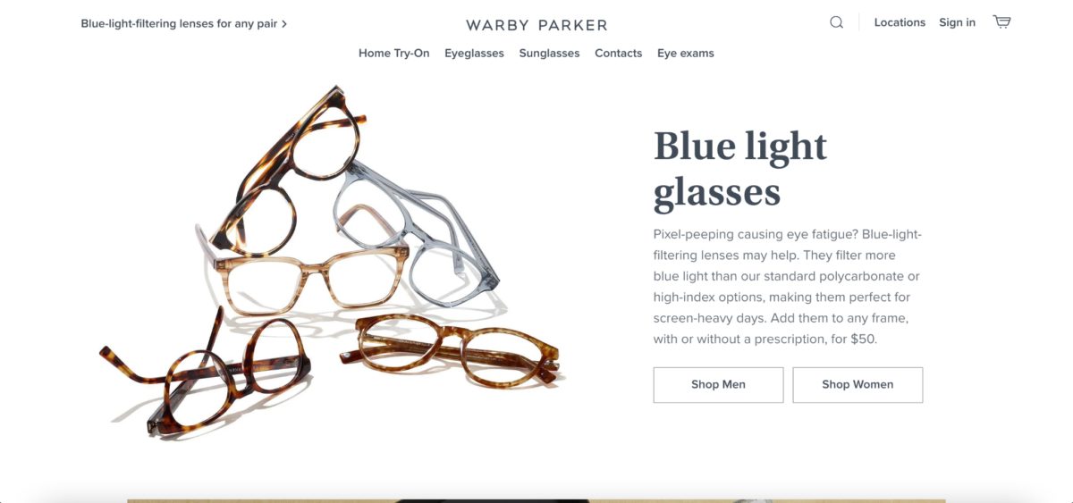 Lunettes de lumière bleue