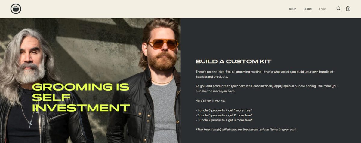 Beardbrand Homepage