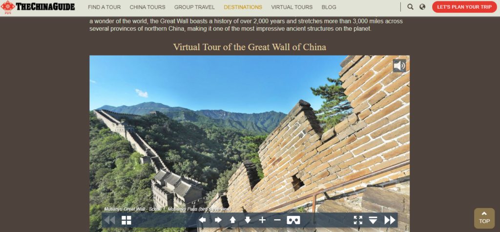 visita virtual a la gran muralla china