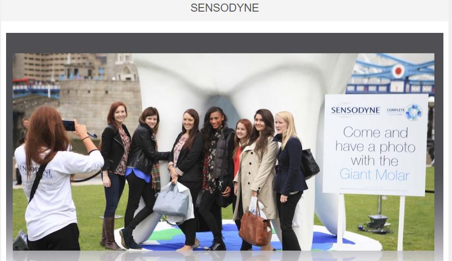 Campagne de marketing expérientiel Sensodyne