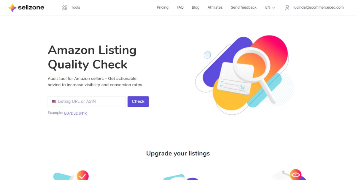 Sellzone Amazon Listing Quality Check Report