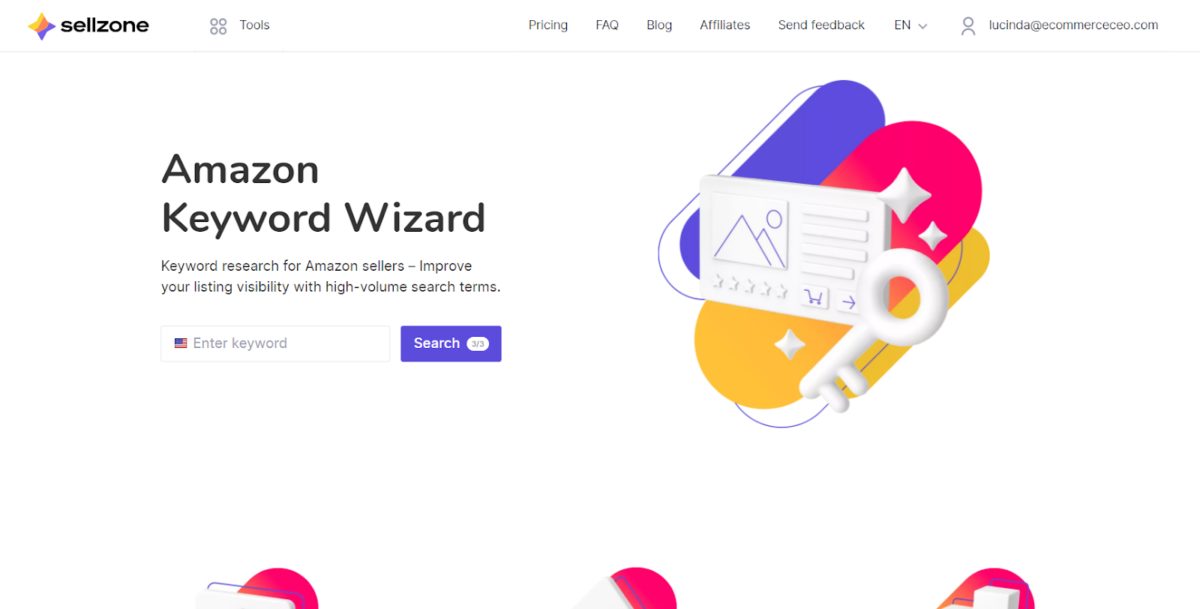 Amazon Keyword Wizard tool