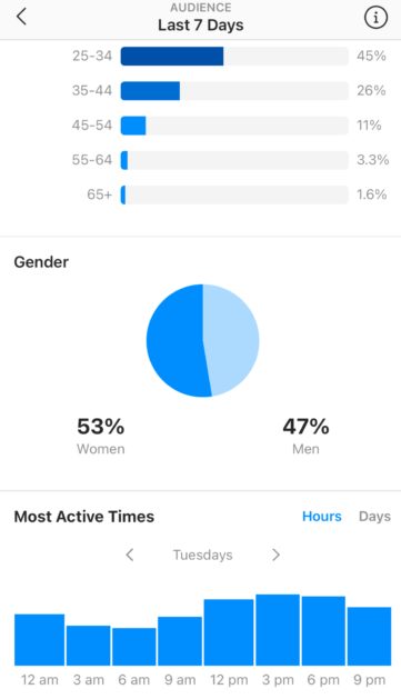 estadísticas de audiencia instagram