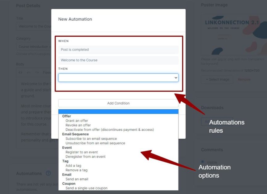 One of many places where Kajabi kills it is their automation and sequence features. 