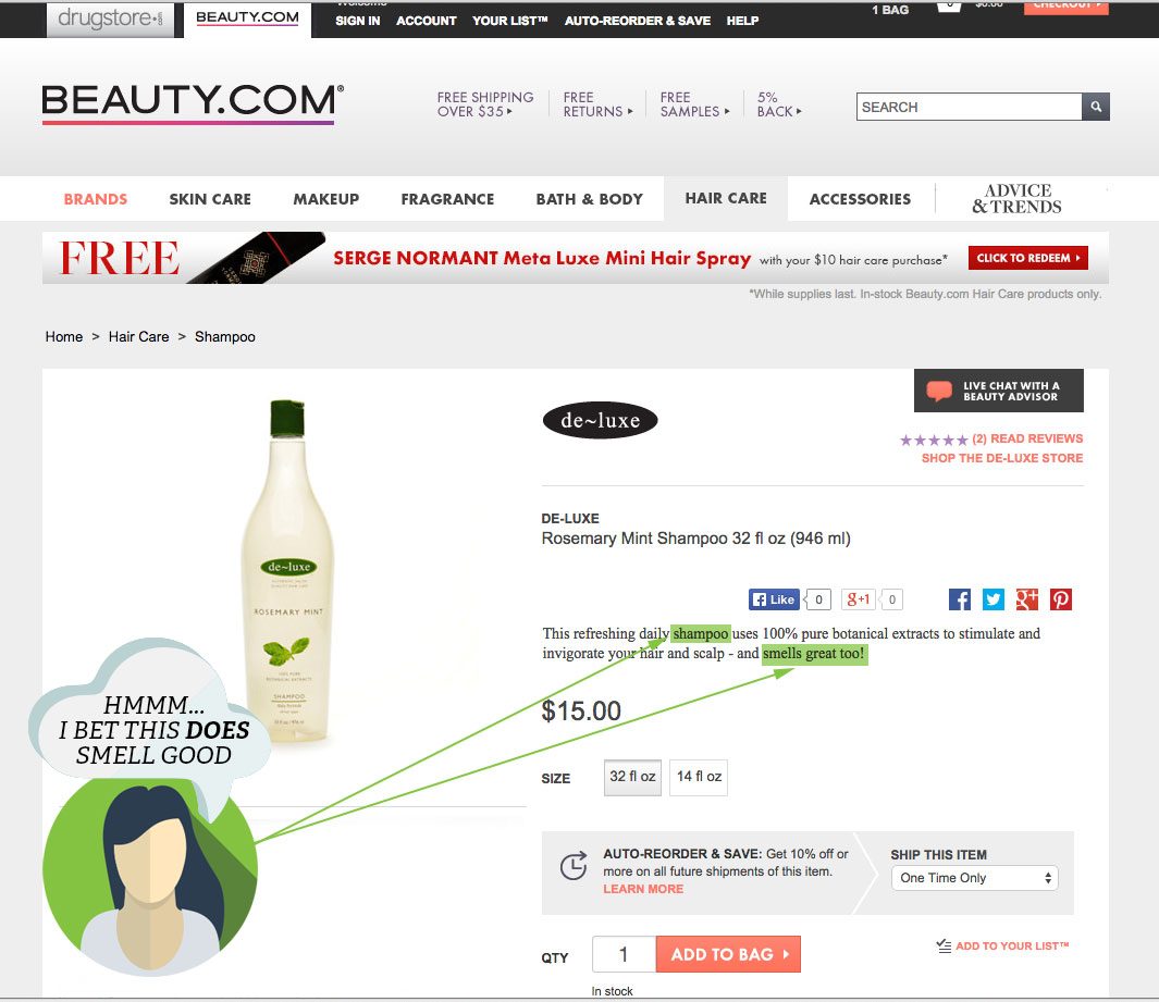 Beauty.com utiliza rimas