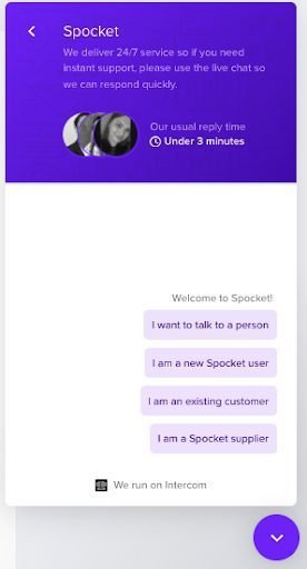 Spocket Live Chat