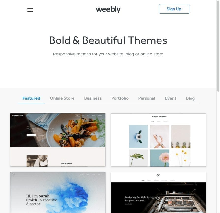 magasin de thème weebly