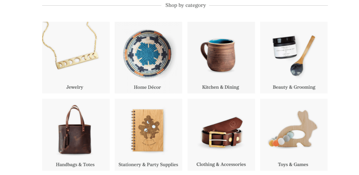 Etsy Categories