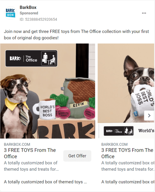 BarkBox Ad