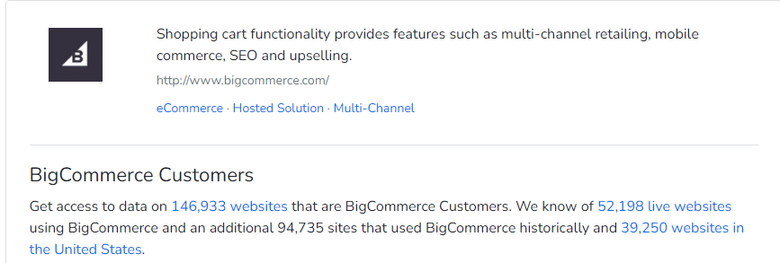 BigCommerce customers