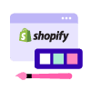 Page de service de commerce électronique Shopify Design