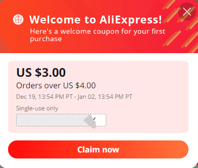 Código de cupón de AliExpress