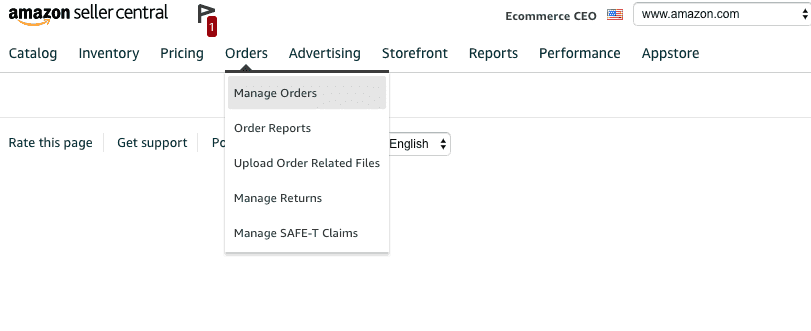 Manage Orders