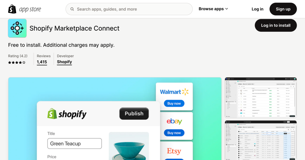 Shopify Marketplace Connect