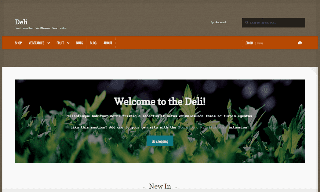 Thème Deli WooCommerce