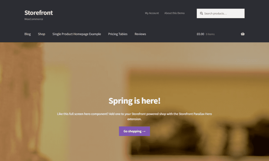 WooCommerce Storefront Theme