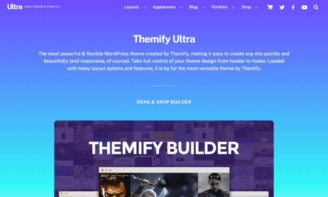 Tema Ultra WooCommerce de Themify