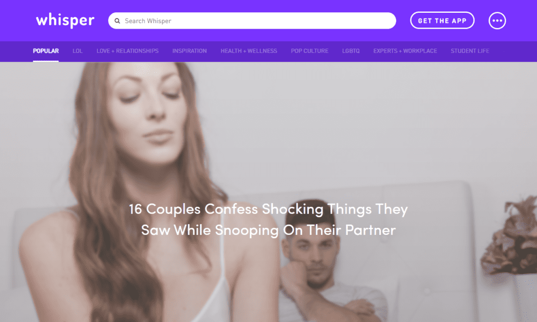 Whisper Homepage