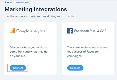 wix google analytics integration