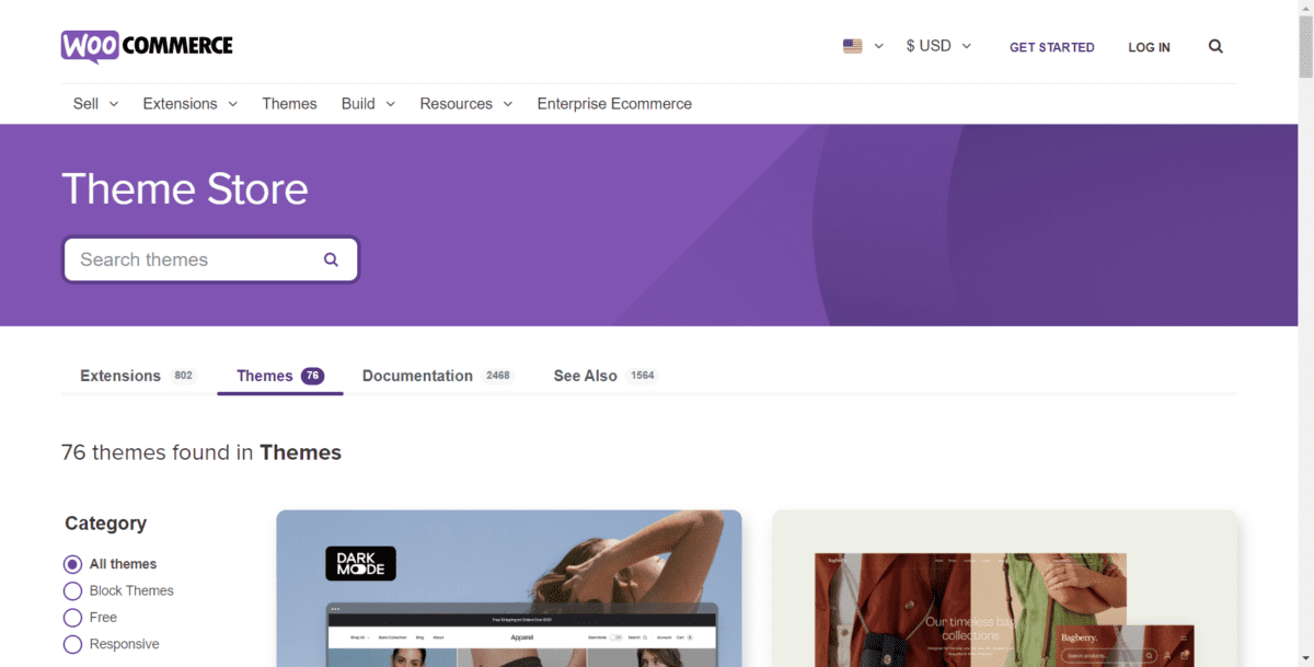 WooCommerce Theme Store