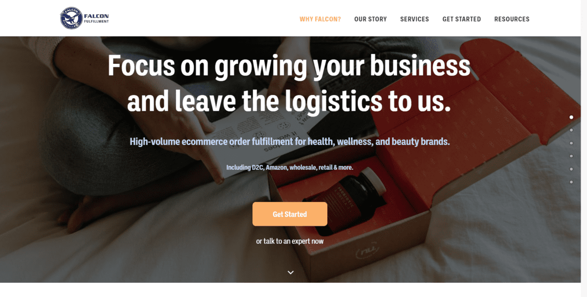 falcon fulfillment homepage